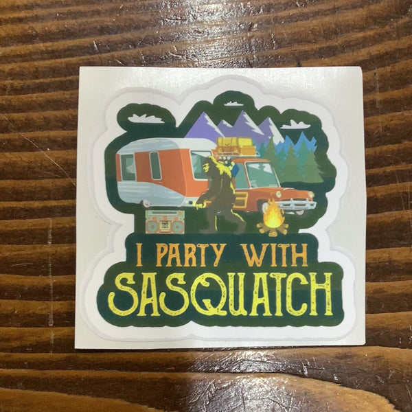 I Party w/ Sasquatch Sticker